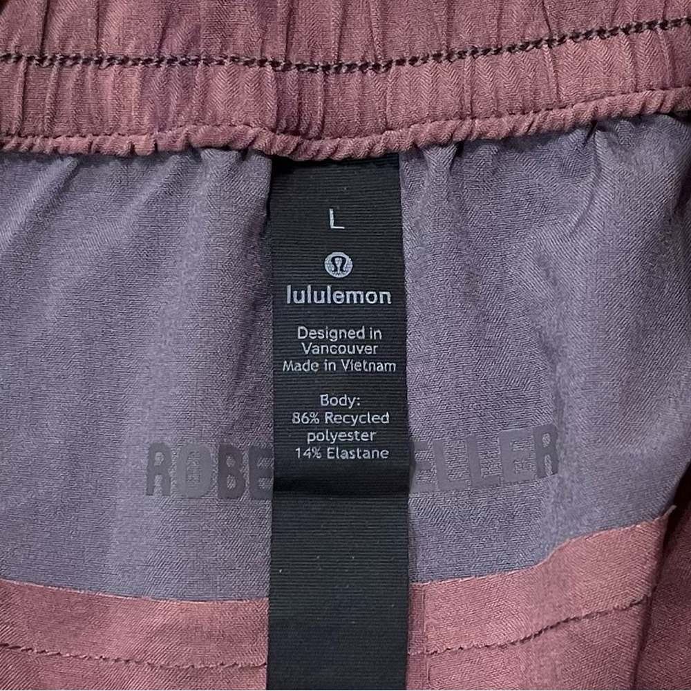 Lululemon x Robert Geller Take the Moment Men's Shorts L Mauve Colorblock - Picture 4 of 5